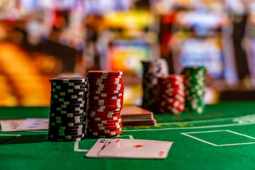 Casino Black Jack table