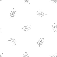 Leaf seamless pattern. Fashion graphic background design. Modern stylish abstract texture. Monochrome template for prints, textiles, wrapping, wallpaper, website. Design element. Vector illustration.