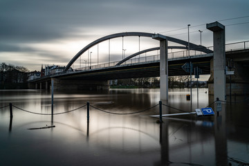 Hochwasser Weser Minden