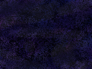 Dark blurry velvet background. Watercolor with imitation velvet. Blue and violet spotted watercolor background. Space background.