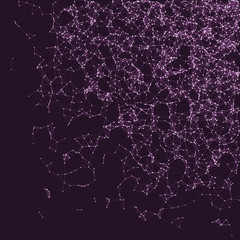 Network Mesh Procedural Art background illustration