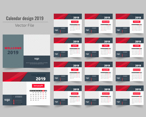 Creative & Unique Calendar design template.