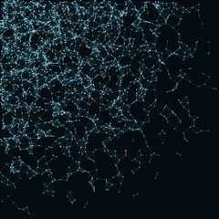 Network Mesh Procedural Art background illustration