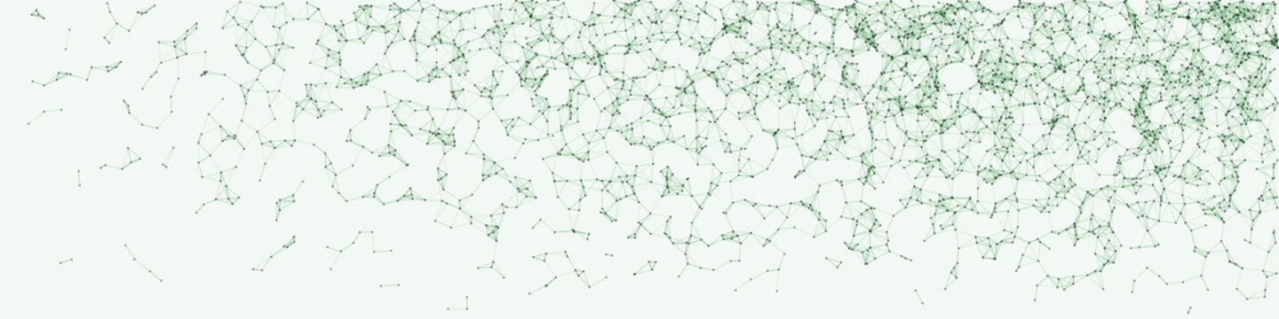 Network Mesh Procedural Art background illustration