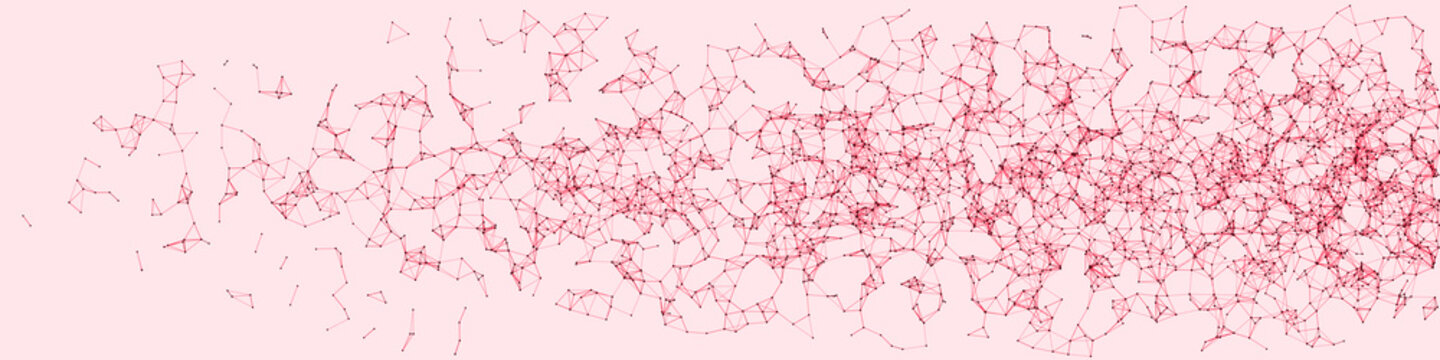 Network Mesh Procedural Art background illustration