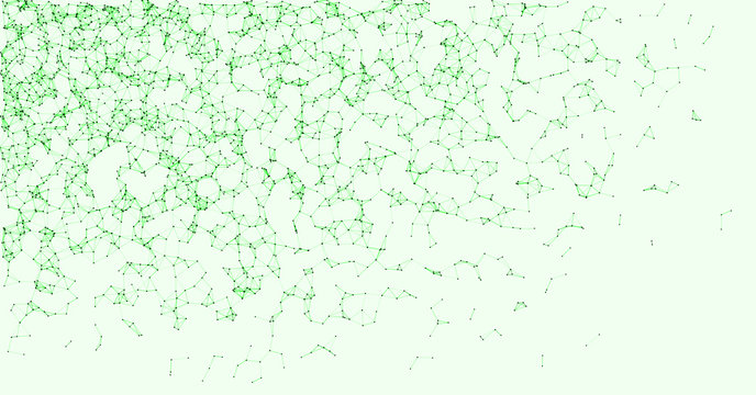 Network Mesh Procedural Art background illustration