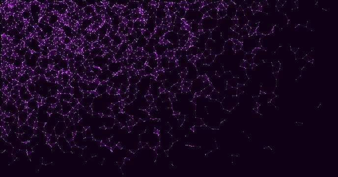 Network Mesh Procedural Art background illustration