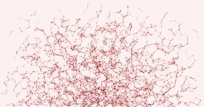 Network Mesh Procedural Art background illustration