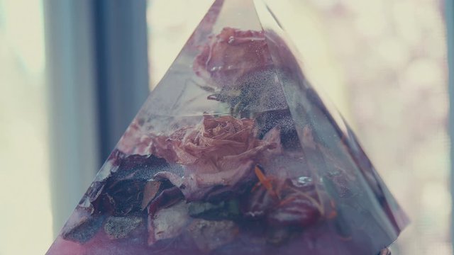 Resin pyramid I made turning in place large
