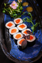 sushi on the plate