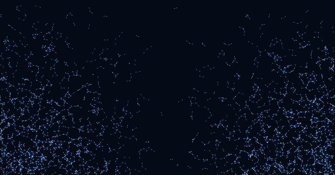 Network Mesh Procedural Art background illustration