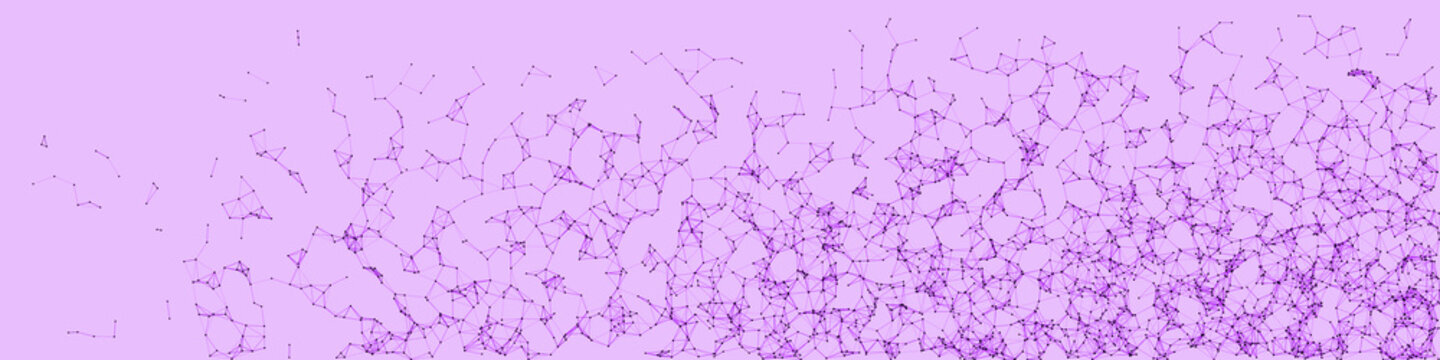 Network Mesh Procedural Art background illustration