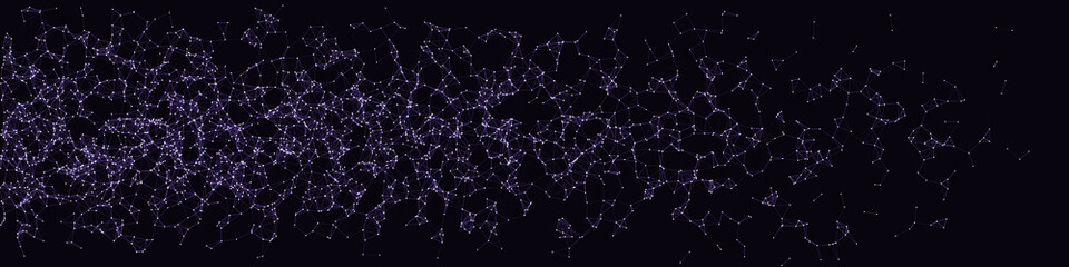 Network Mesh Procedural Art background illustration