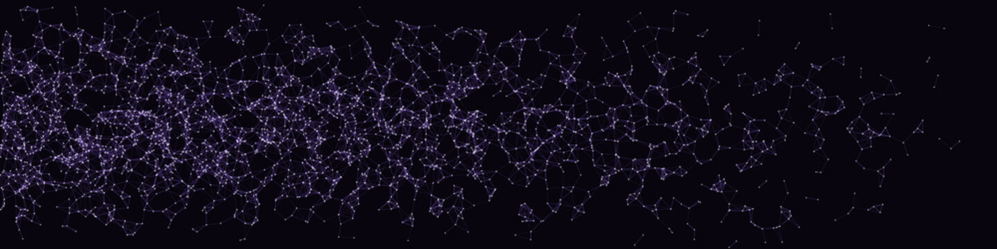 Network Mesh Procedural Art background illustration