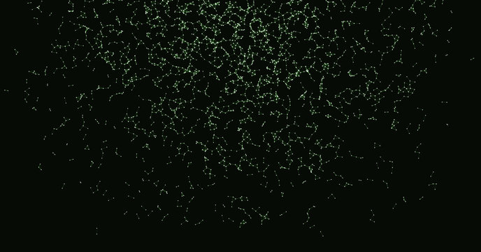 Network Mesh Procedural Art background illustration