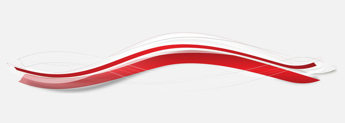 Rot Red Welle Wellen Band Banner Hintergrund 