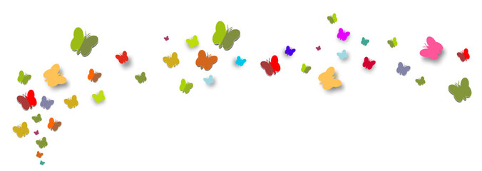Band Schmetterlinge Bunt Regenbogen © eflstudioart
