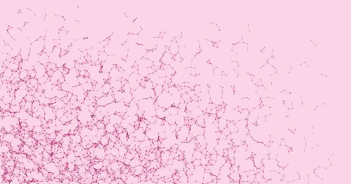 Network Mesh Procedural Art background illustration