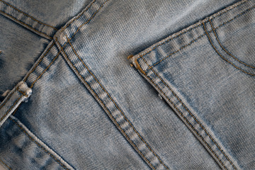poche arrière blue jean
