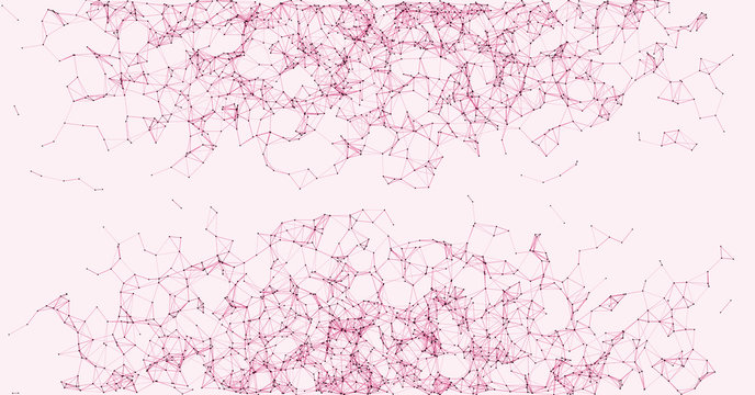 Network Mesh Procedural Art background illustration