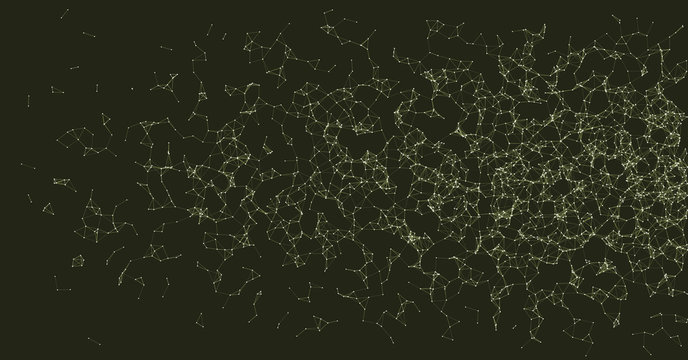 Network Mesh Procedural Art background illustration