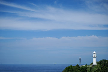 Fototapeta na wymiar 和歌山県串本町の潮岬灯台