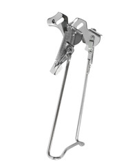 Bicycle stand double legged (with clipping path) isolated on white background