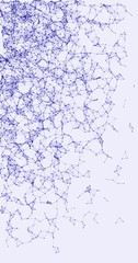 Network Mesh Procedural Art background illustration