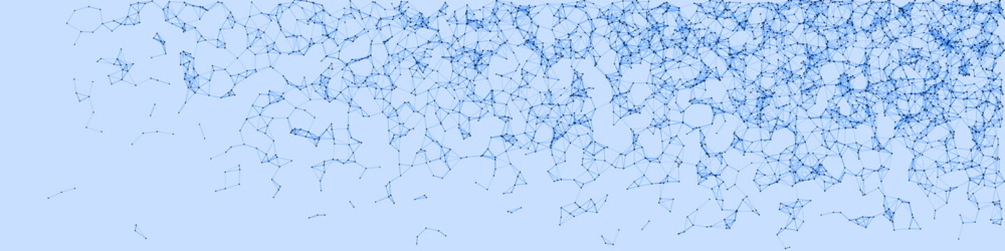 Network Mesh Procedural Art background illustration