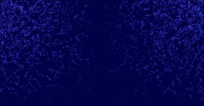 Network Mesh Procedural Art background illustration