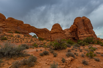 The USA Southwest Arches National Parks are located in eastern Utah, north of the city of Moab in the United States. Its area is 310 km ².