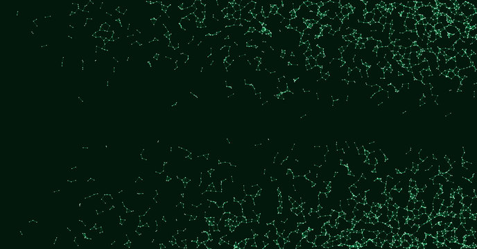 Network Mesh Procedural Art background illustration