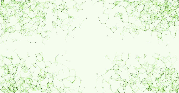 Network Mesh Procedural Art background illustration