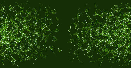 Network Mesh Procedural Art background illustration