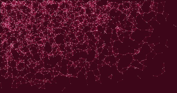 Network Mesh Procedural Art background illustration