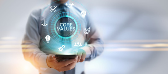 Core values responsibility Company Ethical Business concept.