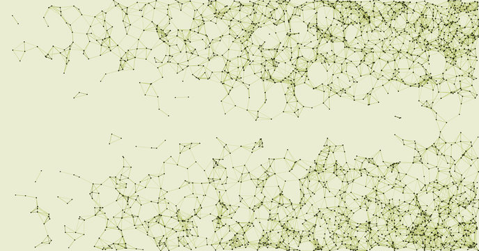Network Mesh Procedural Art background illustration