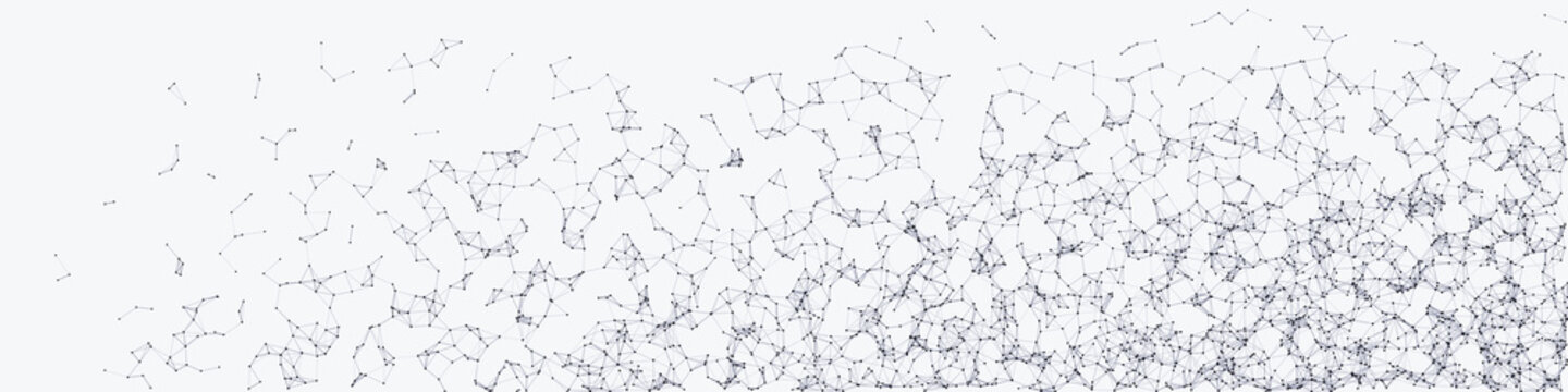 Network Mesh Procedural Art background illustration