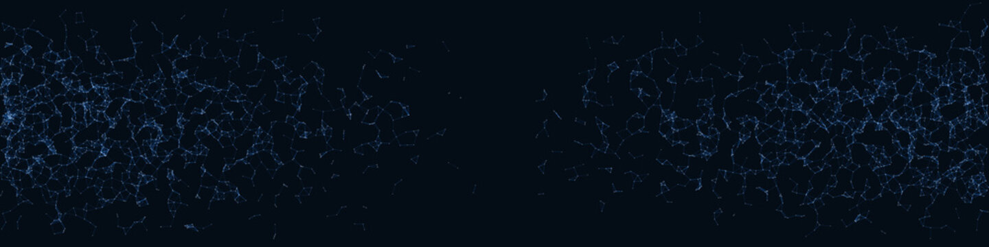 Network Mesh Procedural Art background illustration