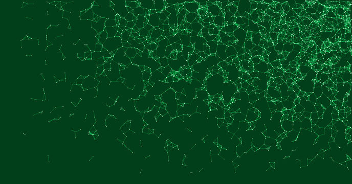 Network Mesh Procedural Art background illustration