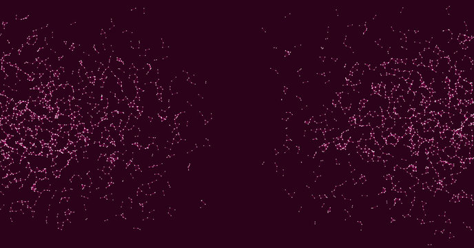 Network Mesh Procedural Art background illustration