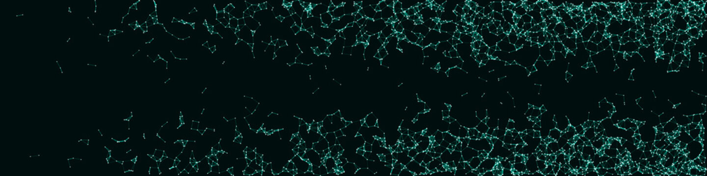 Network Mesh Procedural Art background illustration