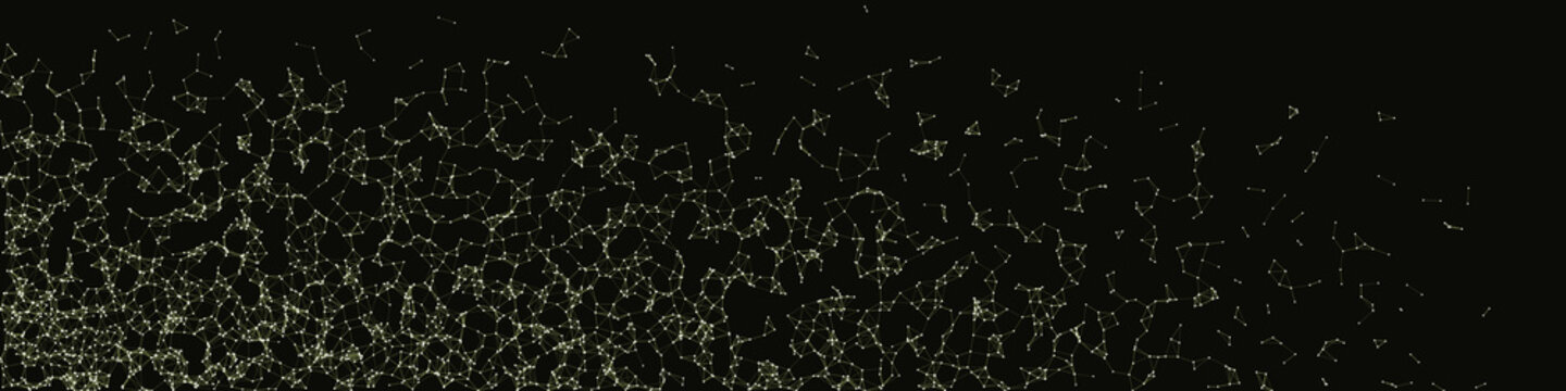 Network Mesh Procedural Art background illustration