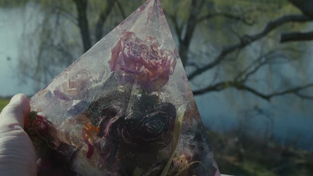 large resin pyramid I made