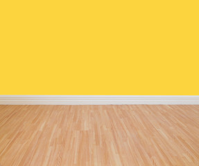 Interior of a home- wall painted to yellow
