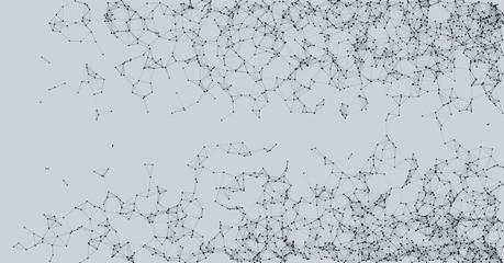Network Mesh Procedural Art background illustration