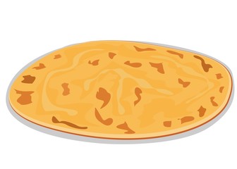 Chapati indian Roti or Bread Vector