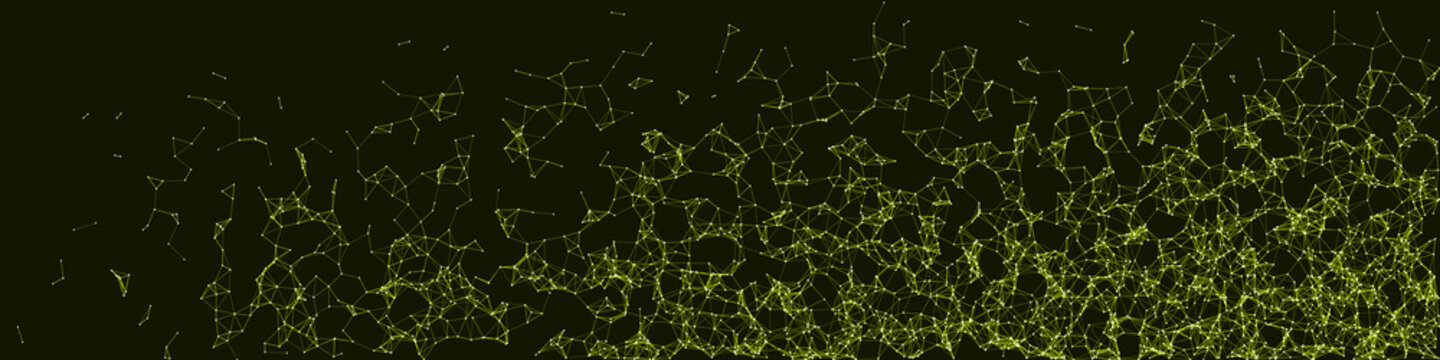Network Mesh Procedural Art background illustration