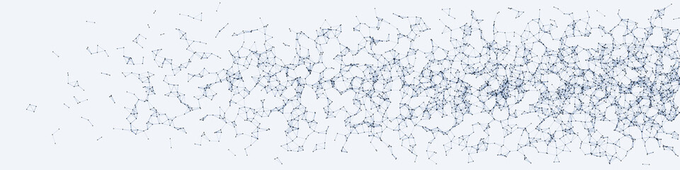 Network Mesh Procedural Art background illustration