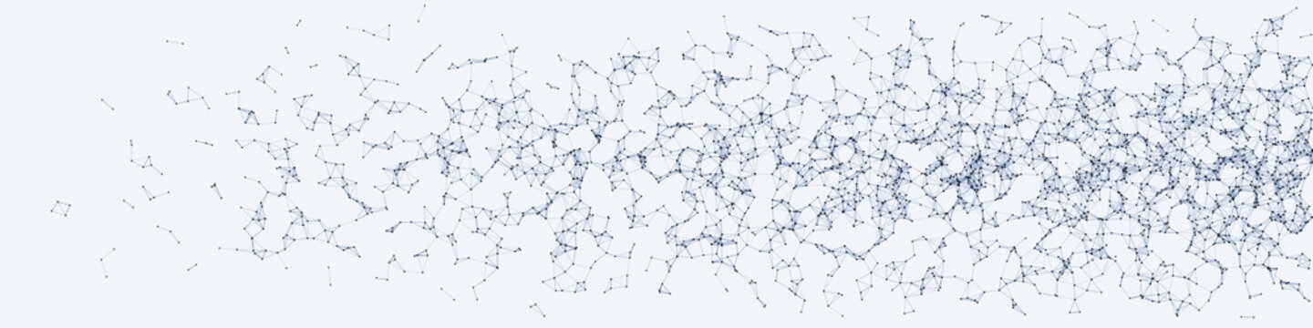 Network Mesh Procedural Art background illustration